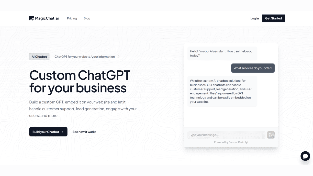 Step 1 - Visit MagicChat Website